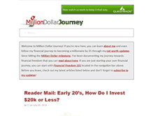 Tablet Screenshot of milliondollarjourney.com